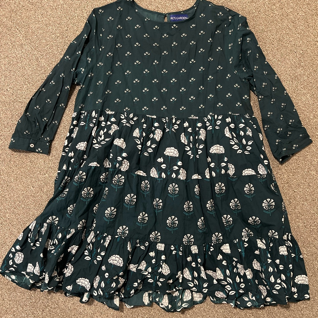 Floral Green Dress By